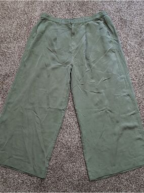 Aerie Wide Leg Pleated Pants Size XL Short NEW